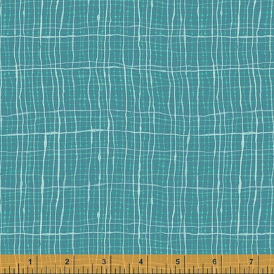 Read, Cross hatch in Teal, per half-yard
