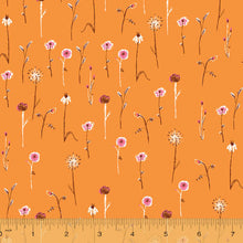 Load image into Gallery viewer, Far Far Away 3, Wildflowers in Orange, by Heather Ross for Windham Fabrics, per half-yard