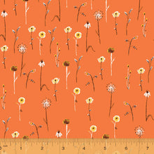 Load image into Gallery viewer, Far Far Away 3, Wildflowers in Burnt Orange, by Heather Ross for Windham Fabrics, per half-yard