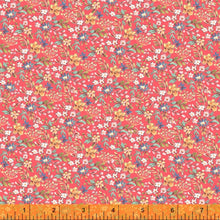 Load image into Gallery viewer, *Closeout Sale* Farm Meadow, Tiny Florals in Red, per half-yard