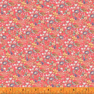 *Closeout Sale* Farm Meadow, Tiny Florals in Red, per half-yard