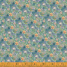 Load image into Gallery viewer, *Closeout Sale* Farm Meadow, Tiny Florals in Mint, per half-yard