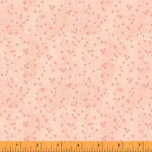 Forest Fairies, Tiny hearts in Peach, per half-yard
