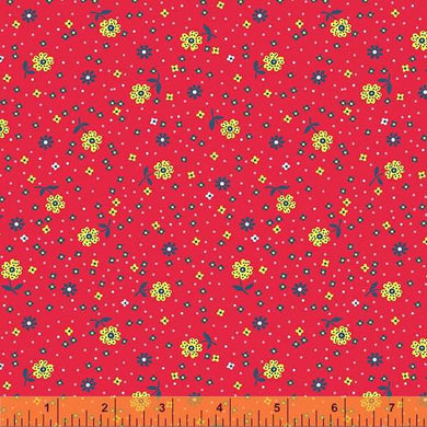 Darling by Denyse Schmidt, Dotty Daisy in Zinnia, per half-yard