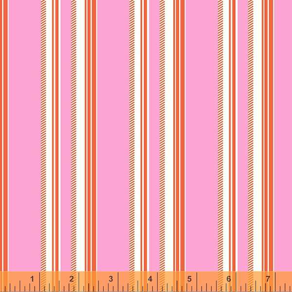 Darling by Denyse Schmidt, Chevron Stripe in Pink, per half-yard