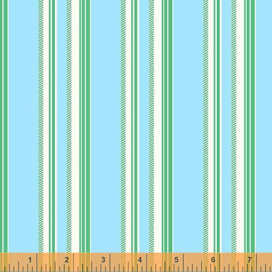 Darling by Denyse Schmidt, Chevron Stripe in Light Blue, per half-yard