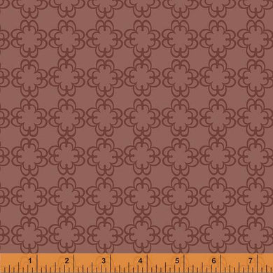 Darling by Denyse Schmidt, Floral Grid in Nut, per half-yard