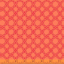 Load image into Gallery viewer, Darling by Denyse Schmidt, Floral Grid in Orange, per half-yard