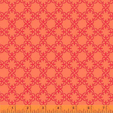 Load image into Gallery viewer, Darling by Denyse Schmidt, Floral Grid in Orange, per half-yard