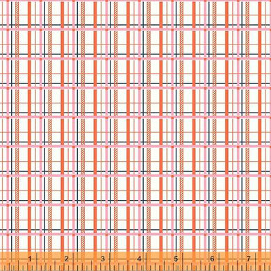 Darling by Denyse Schmidt, Sparse Plaid in Orange, per half-yard