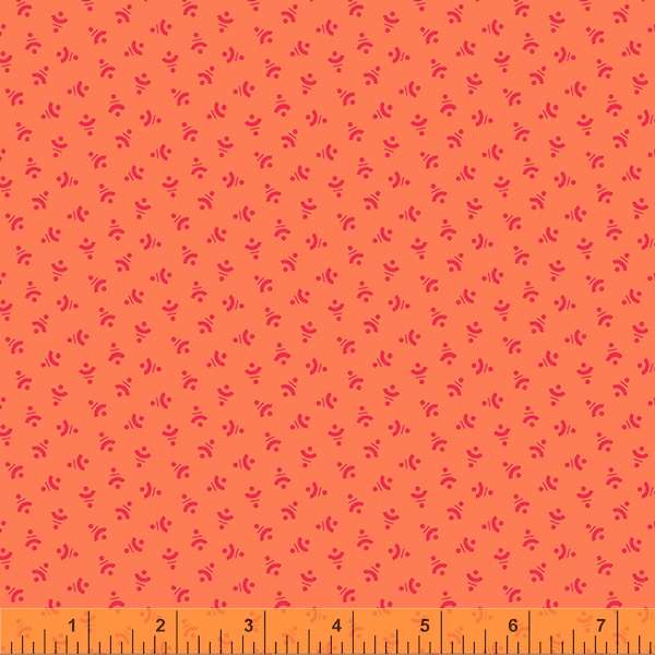 Darling by Denyse Schmidt, Geo Ditsy in Orange, per half-yard