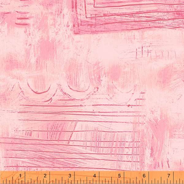 Colorwash by Carrie Bloomston, Scribble in Pink, per half-yard