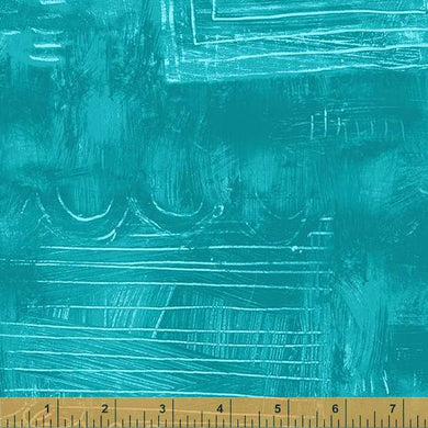 Colorwash by Carrie Bloomston, Scribble in Teal, per half-yard