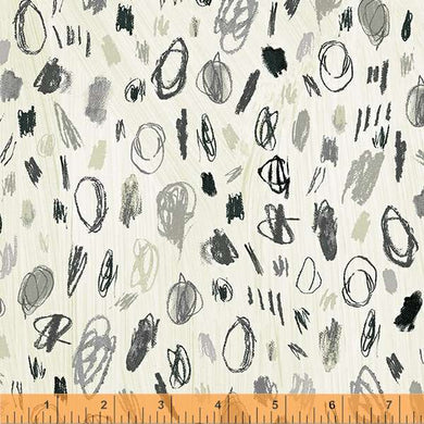 Happy by Carrie Bloomston, Artist in Paper, per half-yard