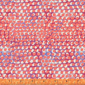 Happy by Carrie Bloomston, Layered Dot in Watermelon, per half-yard
