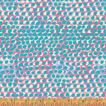 Load image into Gallery viewer, Happy by Carrie Bloomston, Layered Dot in Hot Pink, per half-yard
