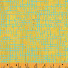 Load image into Gallery viewer, Happy by Carrie Bloomston, Windowpane in Mustard, per half-yard