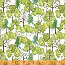 Load image into Gallery viewer, Be My Neighbor by Terri Degenkolb, Trees in Ivory, per half-yard