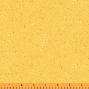 Be My Neighbor by Terri Degenkolb, Granite Texture in Yellow, per half-yard