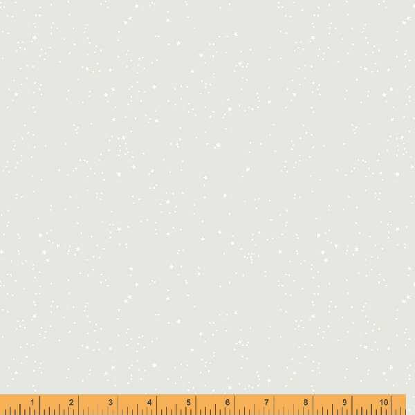 Crystal, Starry Night in White on White by Whistler Studios for Windham Fabrics, per half-yard