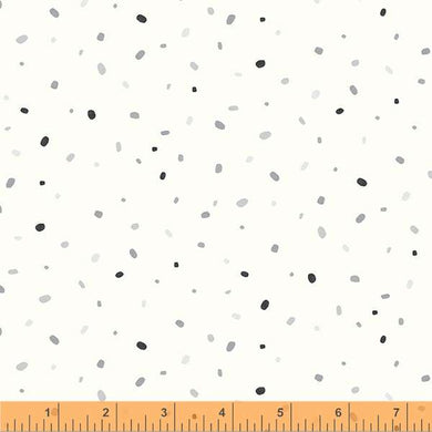 Little Whispers by Whistler Studios, Confetti in Ivory, per half-yard