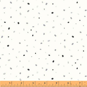 Little Whispers by Whistler Studios, Confetti in Ivory, per half-yard