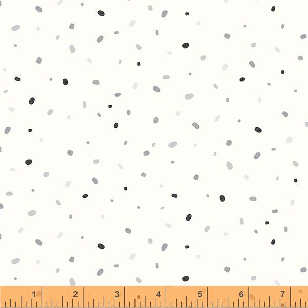 Little Whispers by Whistler Studios, Confetti in Ivory, per half-yard