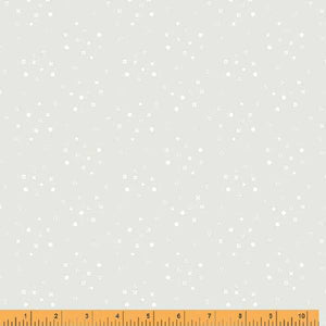 Crystal, XOXO in White on White by Whistler Studios for Windham Fabrics, per half-yard