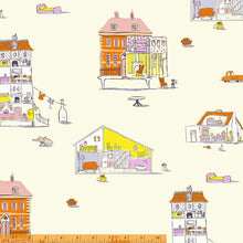 Load image into Gallery viewer, Lucky Rabbit, Dollhouse in Cream by Heather Ross for Windham Fabrics, per half-yard