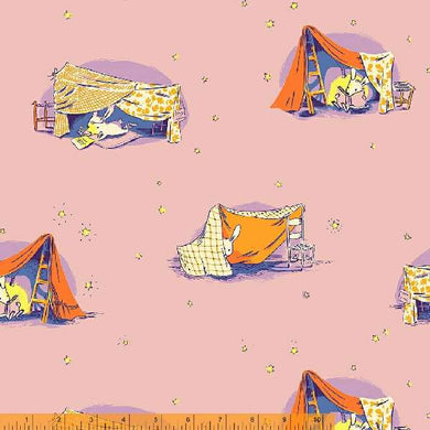 Lucky Rabbit, Quilt Tent in Lilac by Heather Ross for Windham Fabrics, per half-yard
