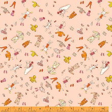Load image into Gallery viewer, Lucky Rabbit, Doll Clothes in Pink by Heather Ross for Windham Fabrics, per half-yard