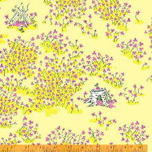 Load image into Gallery viewer, Lucky Rabbit, Fairy House in Yellow by Heather Ross for Windham Fabrics, 22&quot; (LAST PIECE)