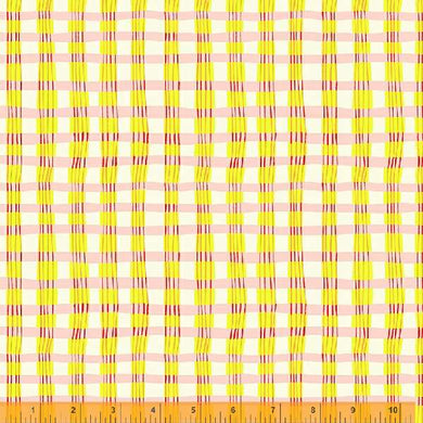 Lucky Rabbit, Painted Plaid in Pink by Heather Ross for Windham Fabrics, per half-yard