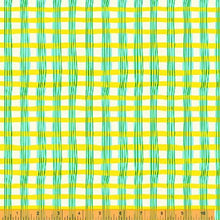 Load image into Gallery viewer, Lucky Rabbit, Painted Plaid in Yellow by Heather Ross for Windham Fabrics, per half-yard