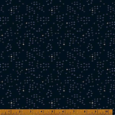 Indigo Stitches, Stitch in Indigo by Whistler Studios for Windham Fabrics, per half-yard