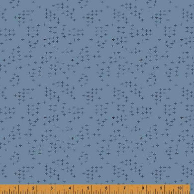 Indigo Stitches, Stitch in Chambray by Whistler Studios for Windham Fabrics, per half-yard