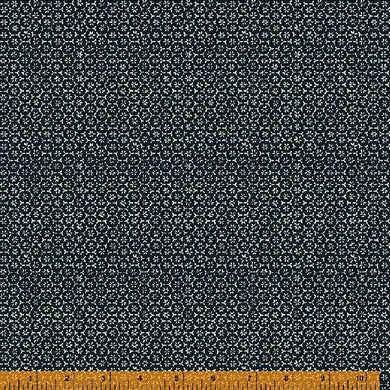 Indigo Stitches, Hexie in Indigo by Whistler Studios for Windham Fabrics, per half-yard