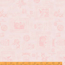 Load image into Gallery viewer, Wish You Were Here, Secret Message in Rose by Whistler Studios for Windham Fabrics, per half-yard