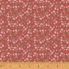 Load image into Gallery viewer, Wish You Were Here, Small Floral in Ruby by Whistler Studios for Windham Fabrics, per half-yard