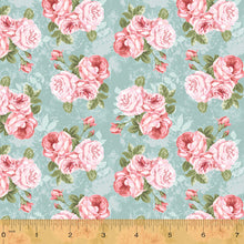 Load image into Gallery viewer, Wish You Were Here, Corsage in Blue by Whistler Studios for Windham Fabrics, per half-yard