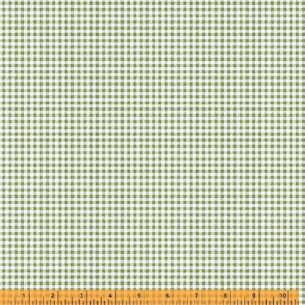 Wish You Were Here, Picnic Date in Green by Whistler Studios for Windham Fabrics, per half-yard