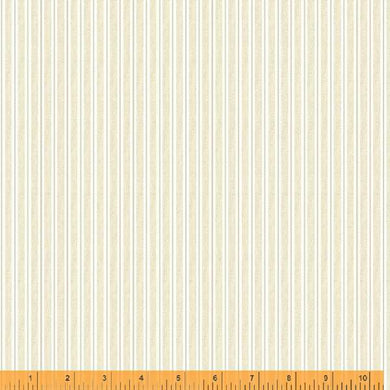 Wish You Were Here, Soft Stripe in Cream by Whistler Studios for Windham Fabrics, per half-yard