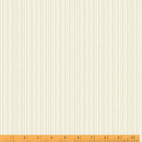 Wish You Were Here, Soft Stripe in Cream by Whistler Studios for Windham Fabrics, per half-yard