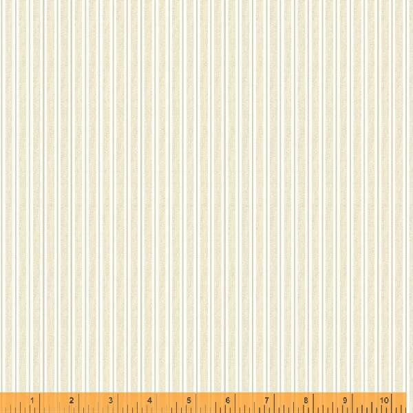Wish You Were Here, Soft Stripe in Cream by Whistler Studios for Windham Fabrics, per half-yard