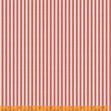 Load image into Gallery viewer, Wish You Were Here, Soft Stripe in Ruby by Whistler Studios for Windham Fabrics, per half-yard