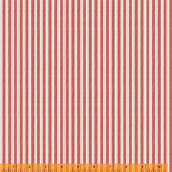 Wish You Were Here, Soft Stripe in Ruby by Whistler Studios for Windham Fabrics, per half-yard