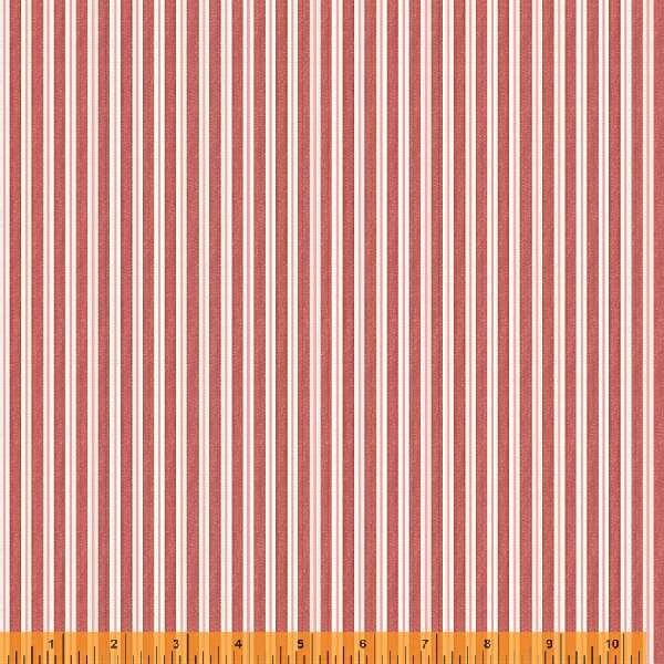 Wish You Were Here, Soft Stripe in Ruby by Whistler Studios for Windham Fabrics, per half-yard