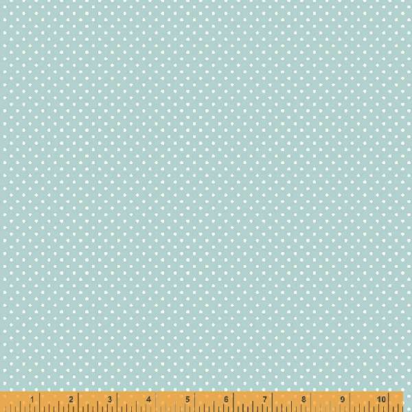 Wish You Were Here, Flirty Dots in Blue by Whistler Studios for Windham Fabrics, per half-yard