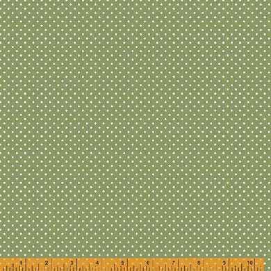 Wish You Were Here, Flirty Dots in Green by Whistler Studios for Windham Fabrics, per half-yard