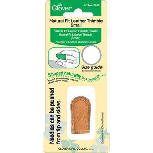 Clover Natural Fit Leather Thimble, Select Size